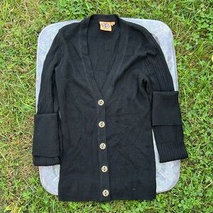 Tory Burch cardigan sz sm brand new gold buttons
